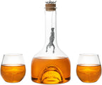 Shark Wine & Whiskey Decanter & Glasses Set - 1000ml