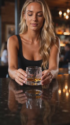 Spinning Tops Crystal Whiskey Tumbler – Hammer Glass Brandy Cup